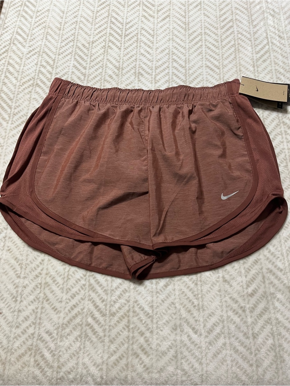 Nike Women's Mauve Running Shorts Large
